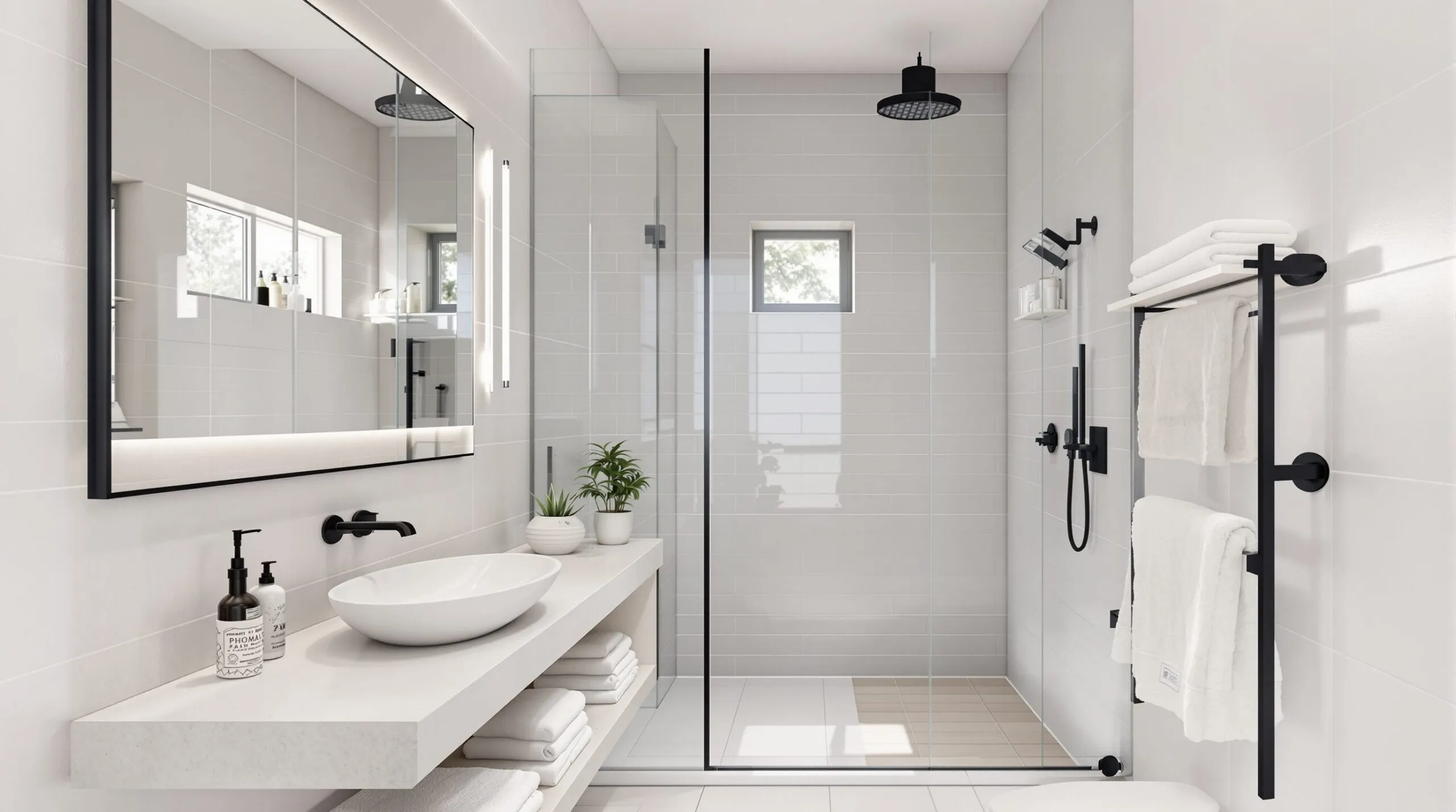 baños pequeños con ducha