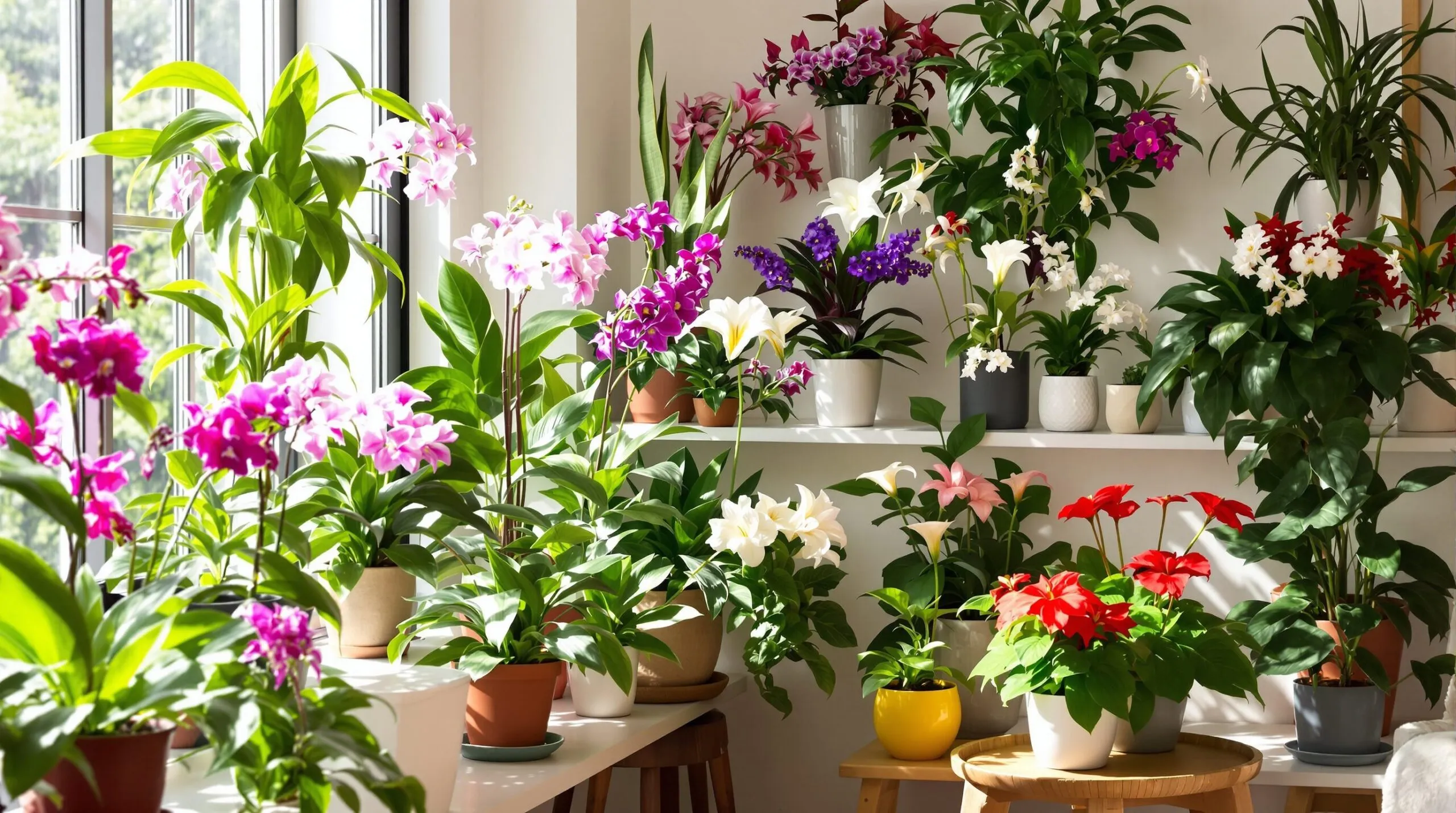 plantas de interior con flor