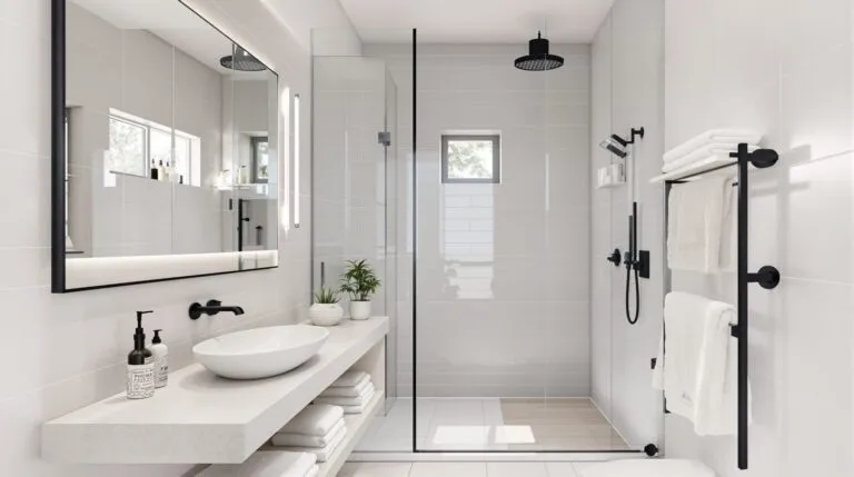 baños pequeños con ducha