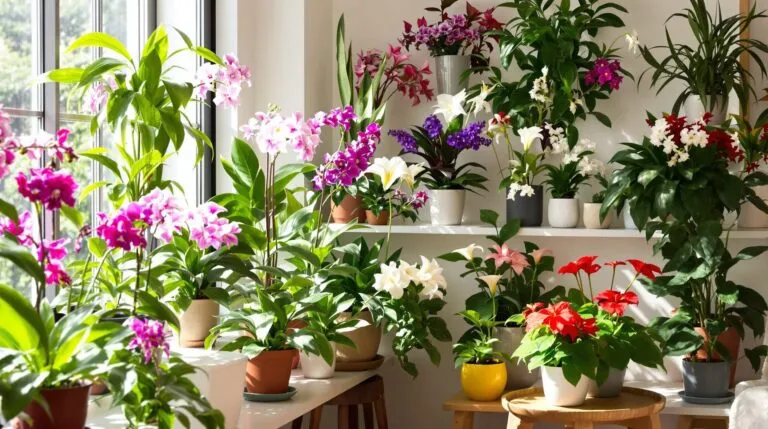plantas de interior con flor