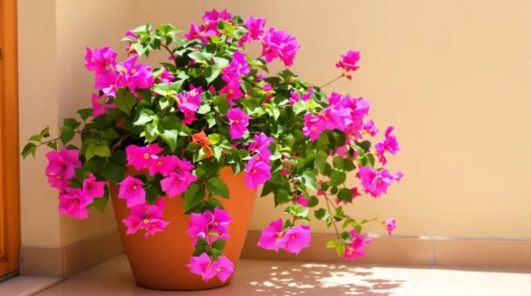 buganvilla en maceta